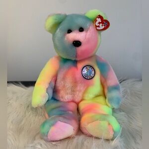 Ty (22) Pastel Rainbow Beanie Baby Bear